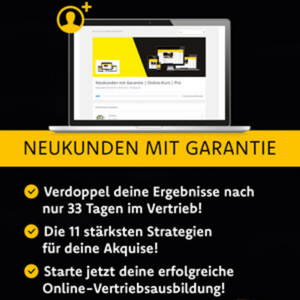 Neukunden mit Garantie – Online-Ausbildung